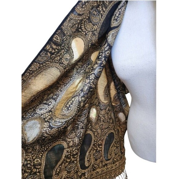 Kasmiri Shawl 100% Soft Wool India - Picture 3 of 4